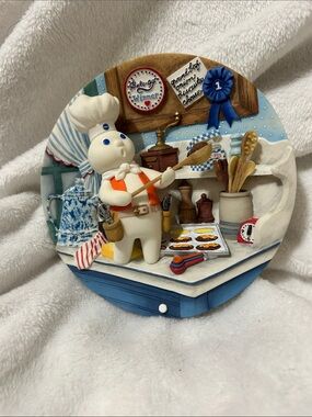 Pillsbury Doughboy Kitchen Wall Plaque - Blue and White